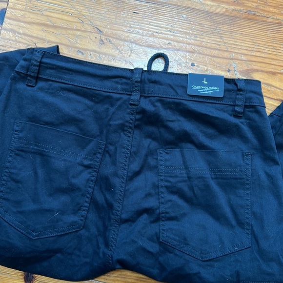 American Bazi Women's High Waist Cropped Colored Cargo Jogger Pants - Picture 5 of 6